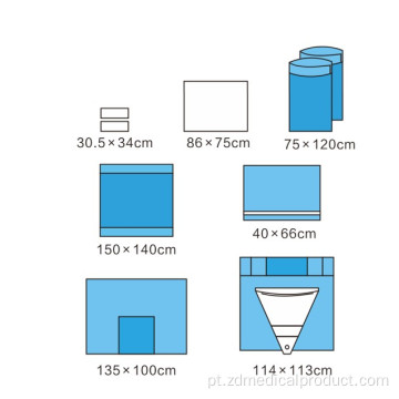 Novo conjunto de cortinas cirúrgicas de nonwoven